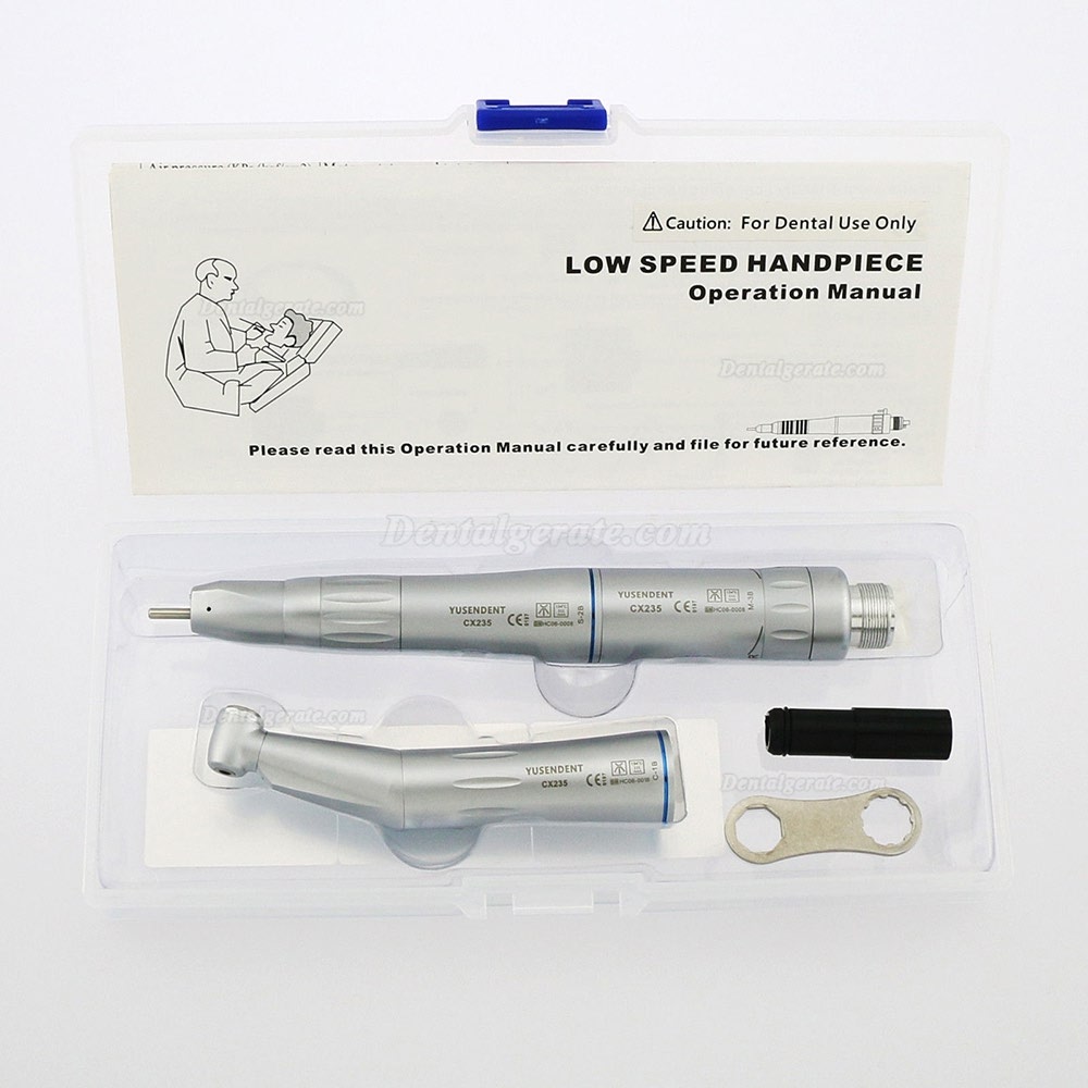 YUSENDENT CX235 Interner Wasserkanal Dental Langsame Geschwindigkeit Winkelst&uuml;ck Luftmotor Gerades Handst&uuml;ckkit